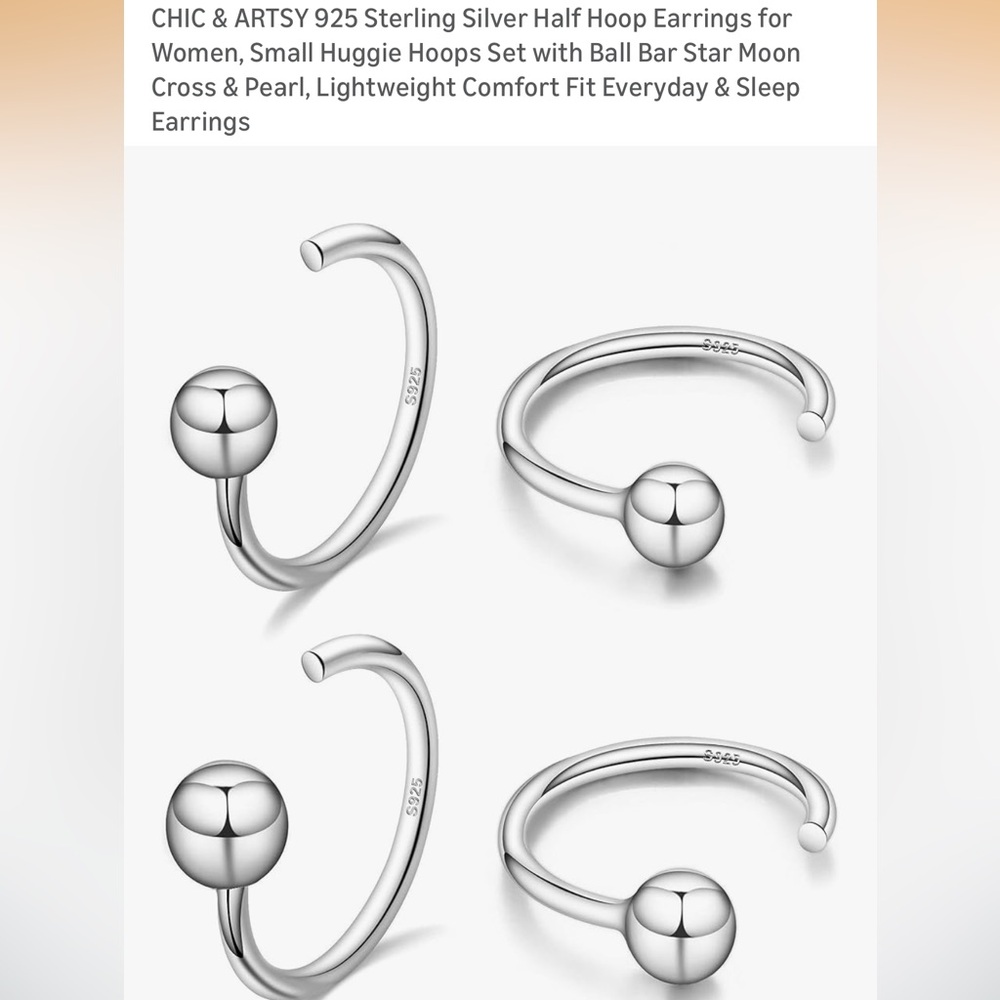 Sterling Silver Hoop Earrings